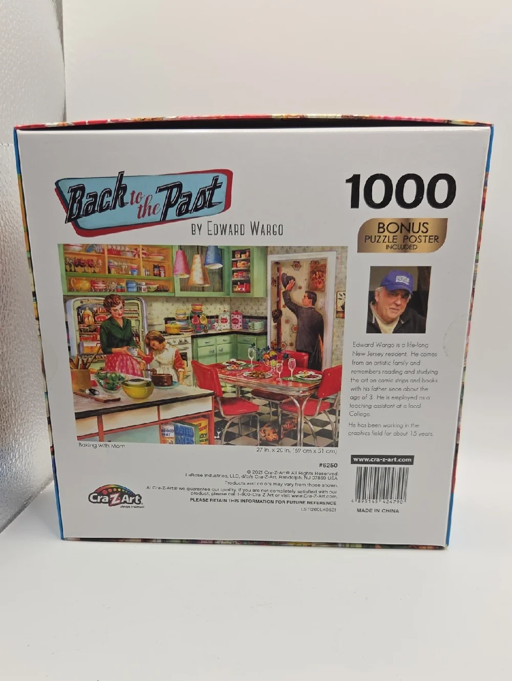 1000-Piece Puzzle - Back To The Past  Baking With Mom 1000 Pc. NWT